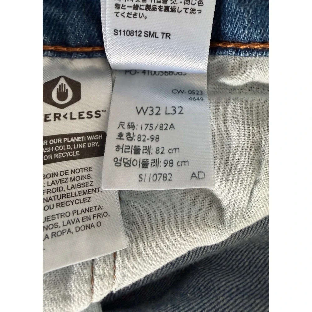 Levis 511 Slim Fit Mens Jeans 32x32 Medium Wash Blue Denim Pants